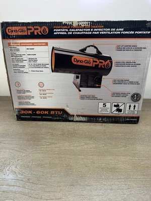Dyna-Glo Pro 30K-60K BTU Propane Forced Air Heater RMC-FA60DGP NEW SEALED - Image 1 of 4