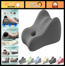 Ergonomic Memory Foam Wedge Pillow for Sleeping  Reading, Back Support Cushion