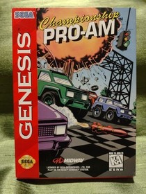 CHAMPIONSHIP PRO-AM (SEGA GENESIS, 1992) INCL. GAME CARTRIDGE, MANUAL, REG. CARD