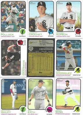 2022 Topps Heritage Chicago White Sox Complete Team Set Regular + UD + ML (31)