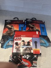 3 Sets Cuddl Duds JURASSIC  STAR WARS Boys Pajamas BASE LAYERS 12/14 NWT