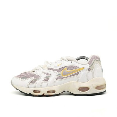 Nike Damen Air Max Schuh Weiß Gelb Mesh Leder Low-Top Atmungsaktiv Sneaker EU 40
