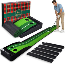 Premium Automatic Ball Return Golf Putting Mat, Portable Indoor Golf Practice Gr