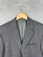 Loro Piana Super 110s Wool Bachrach Blazer Sport Coat Mens 38R Gray Glen Plaid