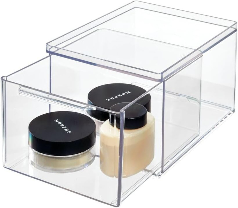 Organizer Alto iDesign The Home Edit: Cassetto Salvaspazio Trasparente