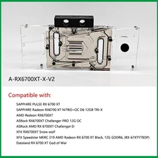 Granzon GPU Block For AMD RX6700XT Reference Edition/XFX RX6700XT SNOW Wolf