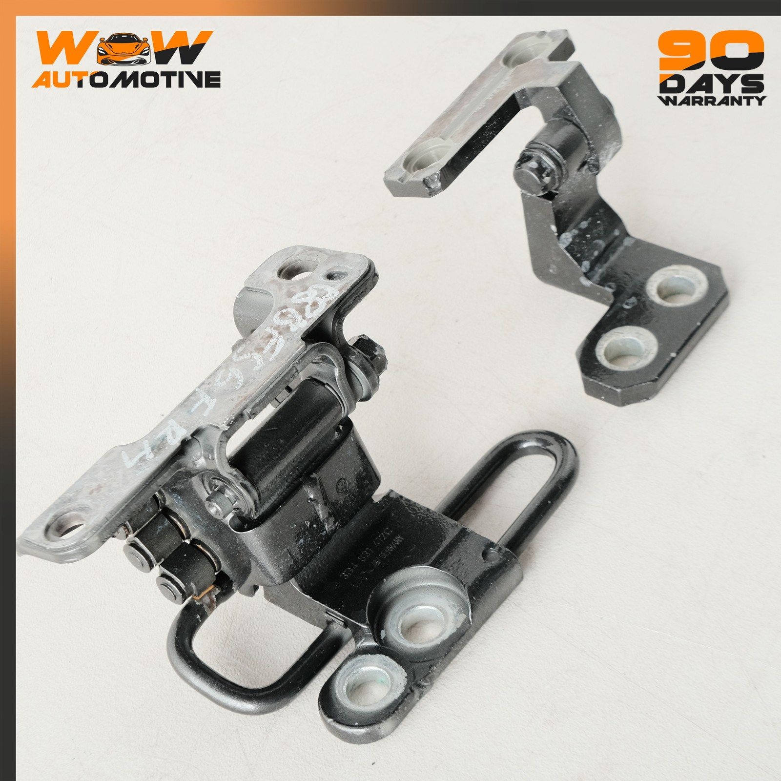 06-13 BENTLEY CONTINENTAL FLYING SPUR FRONT RIGHT LOWER UPPER DOOR HINGE SET OEM