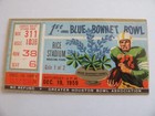 1959 1st annual Blue Bonnet Ticket Rice Stadium Houston Texas — photo 1