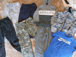 Boys Age 8 9 Years Large Bundle. Joggers. Combats. Hoodies