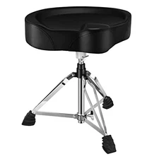  Heavy Duty Drum Throne, Motorcycle Style Drum Stool, 17.32“ * 14.96” * 24.6“