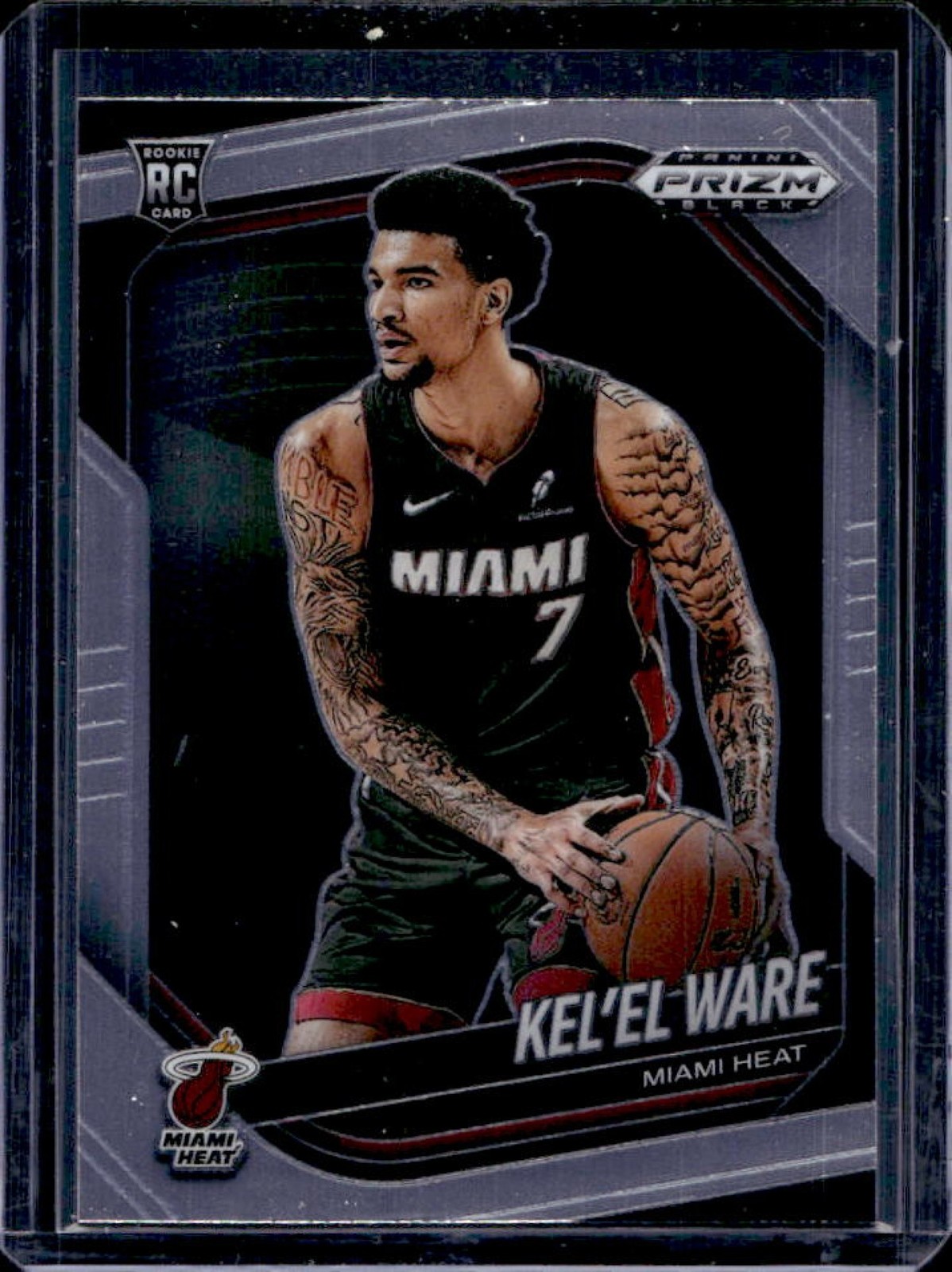 2024-25 Prizm Black Kel'el Ware RC Rookie #156 Heat