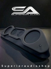 Universal Speaker Panel 2x6.5 2xTweeters Roof Rack Black Fits 6.5 Larger