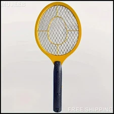  Electric Rechargeable Mosquito Fly Swatter Zapper Pest InsectTennis Racket NEW.