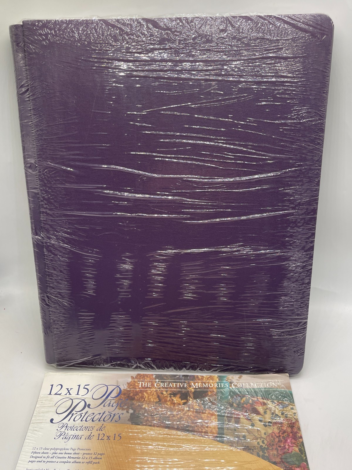 Creative Memories 12x15 Album Purple Mulberry w /15 Pages & 12 Protectors NEW