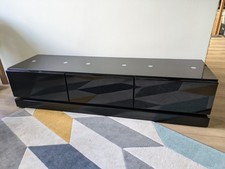 TV Unterschrank von Löwe, schwarzes Design Möbel, 150 x 42 x 35