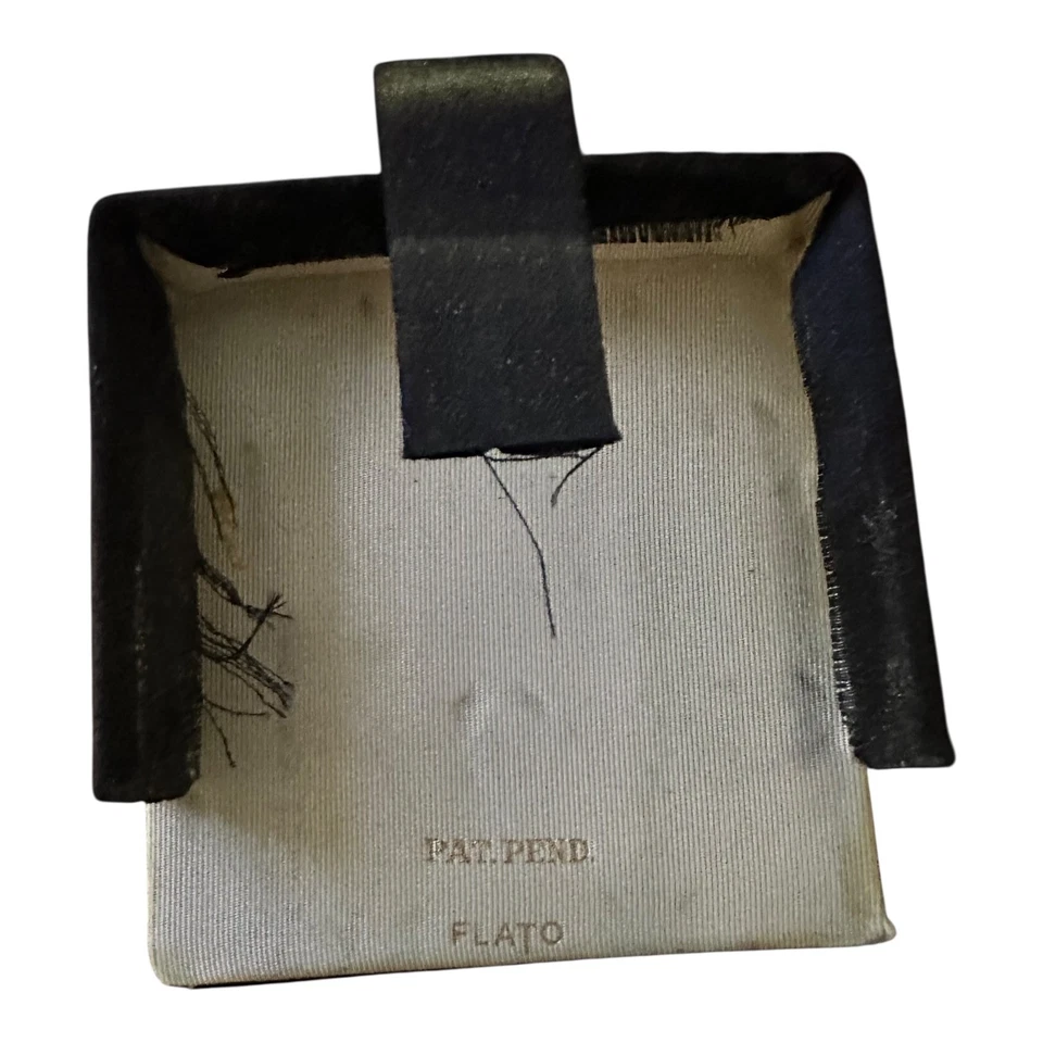 Vintage Paul Flato Dogwood Blossom tono dorado compacto con lápiz labial en caja original Foto 3 de 4