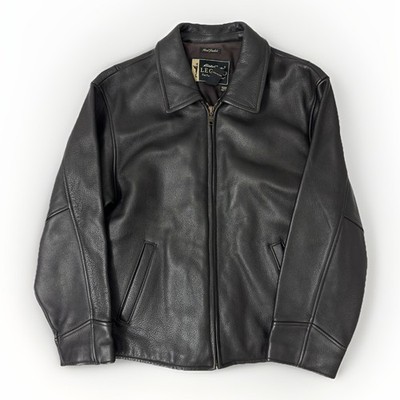 Eddie Bauer Legend Stine Leather Jacket Women's Dark Brown Biker