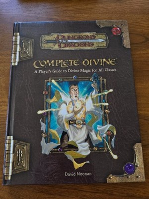D&D Complete Divine SIGNED 3.0 3.5 3rd Edition WoTC Dungeons & Dragons