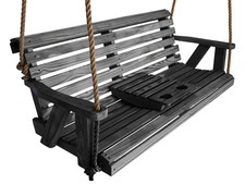 Amish Made 5 FT Rollback Porch Swing, Solid Yellow Pine, Made in USA
