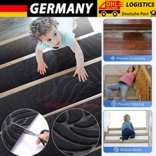 Stufenmatte Treppenmatte Treppenteppich Stufenteppich selbsthaftend 15/30 im Set