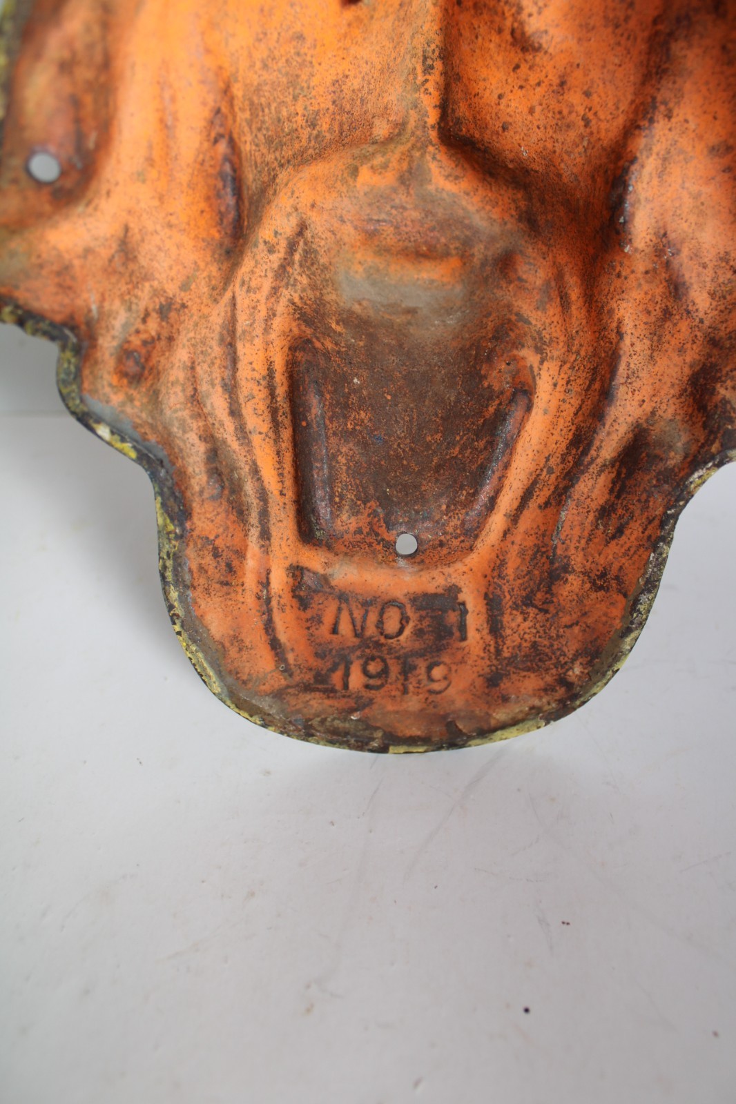 RARE 1919 Herschell Spillman Indian Pirate Painted Carnival Cast Iron Mask