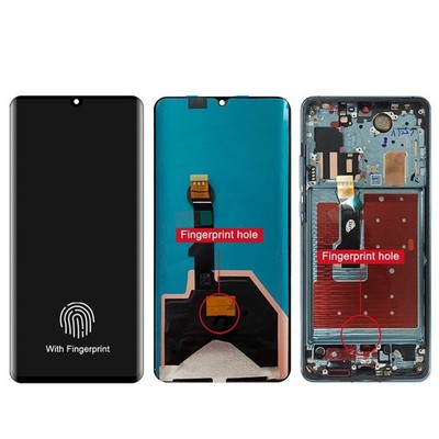 For Huawei P30 Pro OLED Frame Touch Screen Digitizer+Removal Sheet+Adhedive