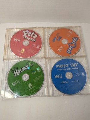 Wii Game Bundle Petz Sports Puppy Luv Purr Party Horses 2