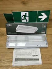 6 x LED EMERGENCY LIGHT BULKHEAD EXIT SIGN IP65 MAINTAINED/NON MAINTAINED