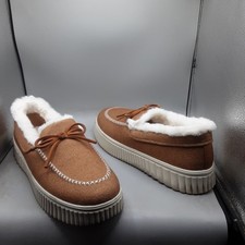 Skechers Cozy Ojai Moccasin Slippers Women's 11M Chestnut A154