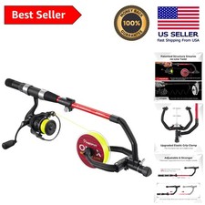Adjustable Aluminum Fishing Line Winder with Noise Reduction for All Reel Types