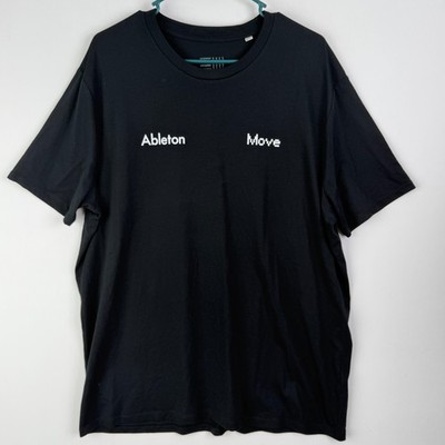 Ableton Move T-Shirt XXL Black Organic Cotton NWOT Music Producer Merch Chorus