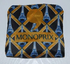 New Monoprix Paris Reusable Folding Nylon Shopping Bag U Choose Pattern