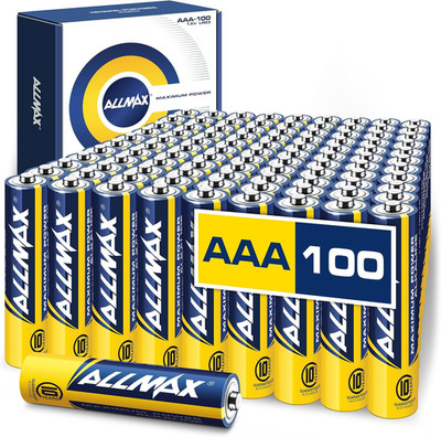 Allmax AAA Maximum Power Alkaline Triple a Batteries (100 Count)   Ultra Long-La