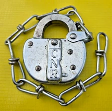 CNR Canadian National Railway Railroad Padlock / Lock ~ No Key