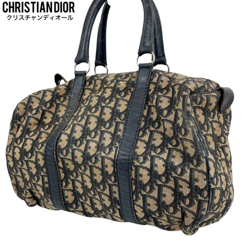 Mini sac Christian Dior Trotter Boston authentique sac à main de voyage /occasion++