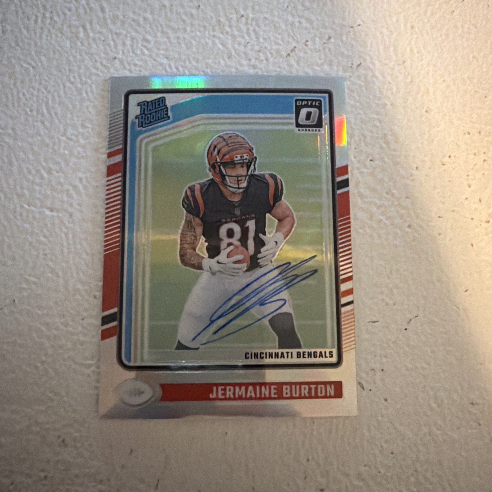 Jermaine Burton Panini Donruss Optic #251 Autograph-Holo