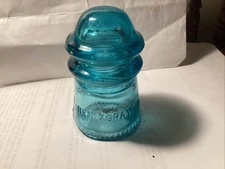Vintage Aqua Glass Insulator Hemingway #9 Sharp Points