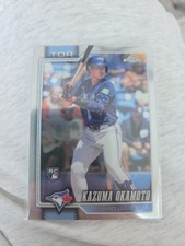 2026 Topps Chrome Kazuma Okamoto Toronto Blue Jays #443 Rookie Card Blue Jays ⚾️. rookie card picture
