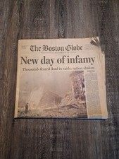 September 12, 2001 The Boston Globe Newspaper 9/11 Attack New day of infamy