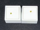 Yellow Diamond Loose Princess Cut Pair .20 Ct Each JTV Estate Find