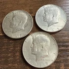 1965 1967 Kennedy 40% Silver Half Dollar 3 Coins