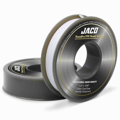 JACO ThreadPro High-Density Thread Seal Tape - 1/2'' x 125 ft. (Mega Roll) | P...
