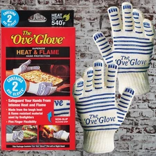 Ove Glove 2 Pack Oven Mitts | Superior Hand Protection | Anti-Slip Glove