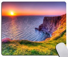 Cliffs of Moher Ireland Sunset Seascape Mouse Pad for Computer & Laptop, Non-...