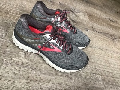 Brooks Adrenaline GTS 18 Shoes Womens Size 9 Running Gray Pink 1202681B079