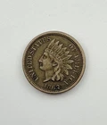 1862 Indian Head Cent Penny 1C RAW Sharp Strike & Luster SEMI KEY DATE Coin