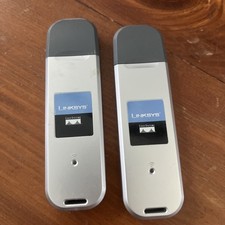 Lot Of 2 LINKSYS/CISCO SYSTEMS WUSB54GC COMPACT WIRELESS-G USB ADAPTER