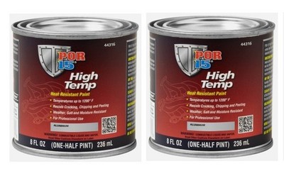 POR 15 HIGH TEMP ALUMINUM - 8 OZ.- 44316 (2 Pack)