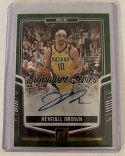 2024 Panini Donruss - Green Signature Series AUTO Kendall Brown