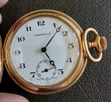 Caravelle by Bulova Pocket Watch 890-1, 17 Jewels Working 